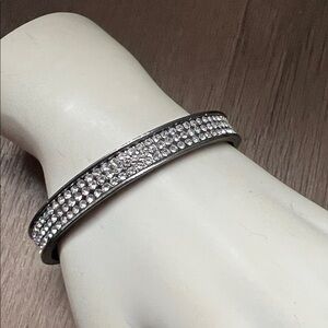 MEMBERS ONLY BLACK GUNMETAL Cuff Bracelet